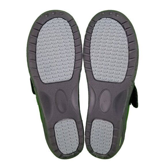 ✅PEDASVON Nursing Restaurant Comfort Shoes Womens 8.5 Black Leather Light Loafer - Picture 3 of 10